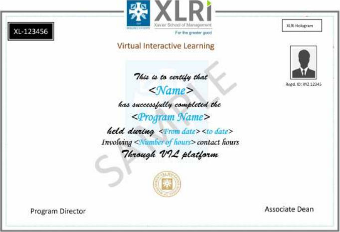 XLRI Human Resourse Management Course Certificate