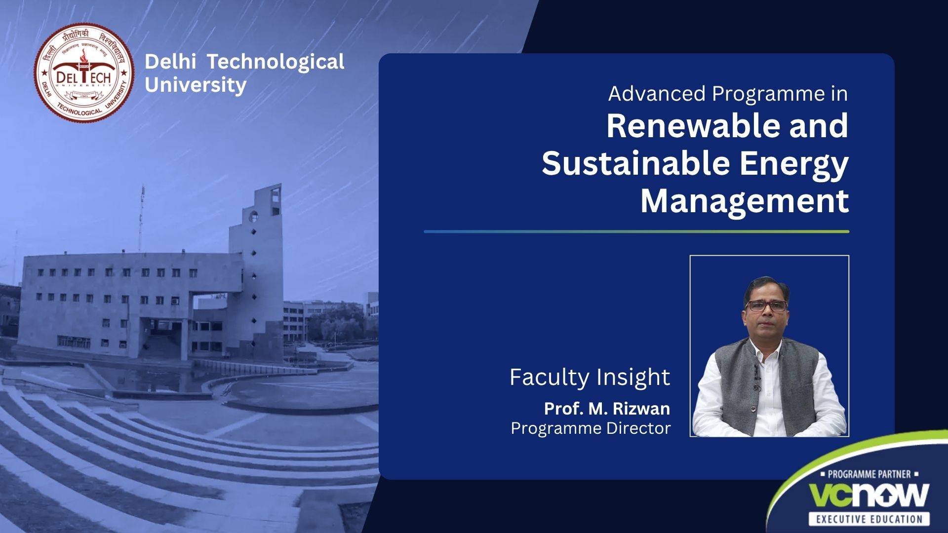 dvanced Programme in Renewable & Sustainable Energy Management