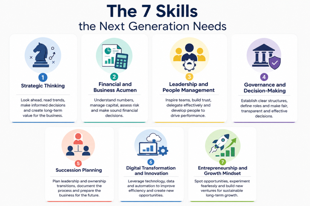Seven core skills for next-generation family business leaders